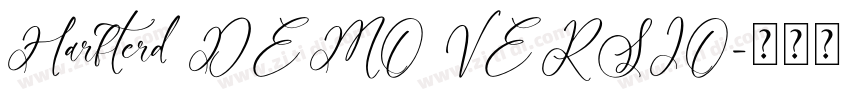 Harfterd DEMO VERSIO字体转换